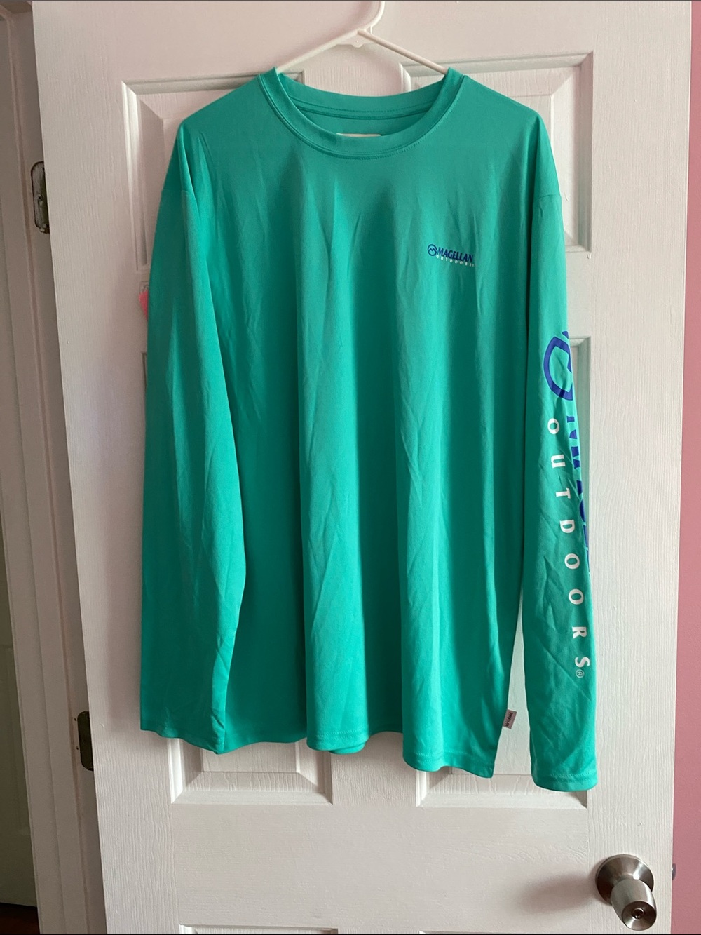 Magellan Outdoors Men's Long-Sleeve Performance Shirt - Teal Green